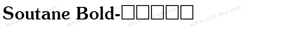 Soutane Bold字体转换